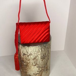 Another Y & S Original Purse Red Satin Clutch Purse